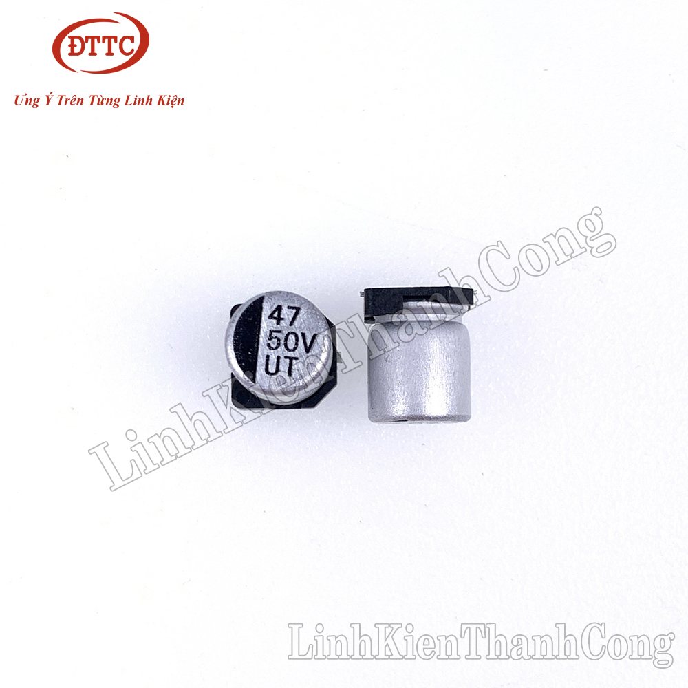 Tụ nhôm 47uf 50v 6.3x7.7mm