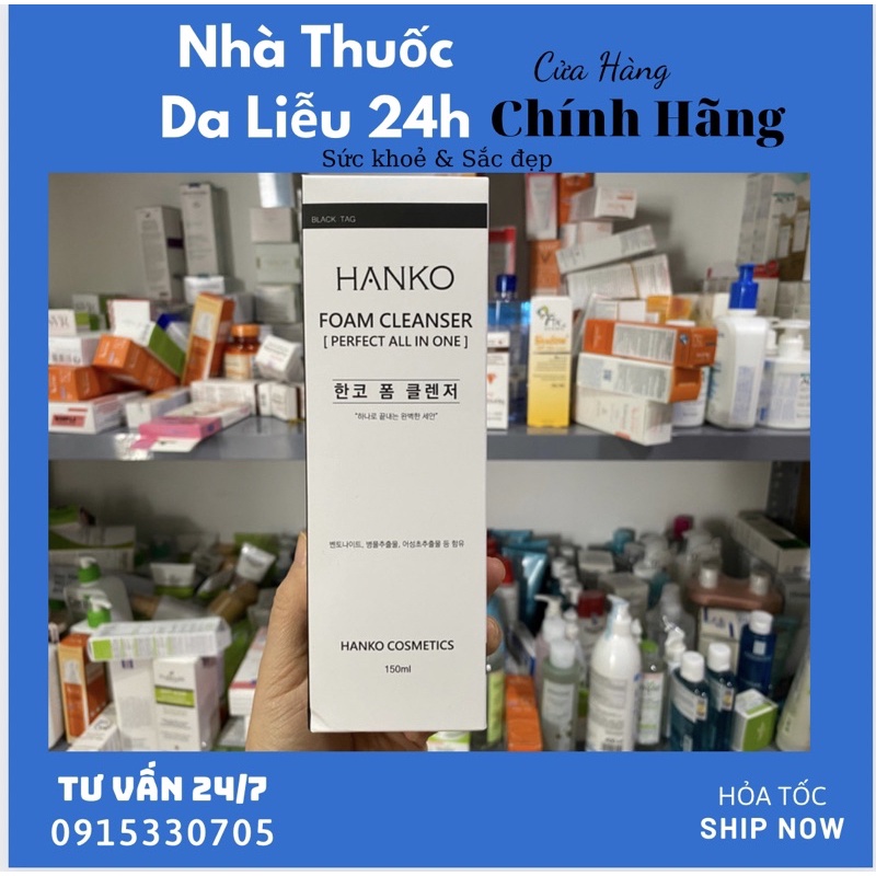 Sữa rửa mặt hanko foam cleanser chính hãng