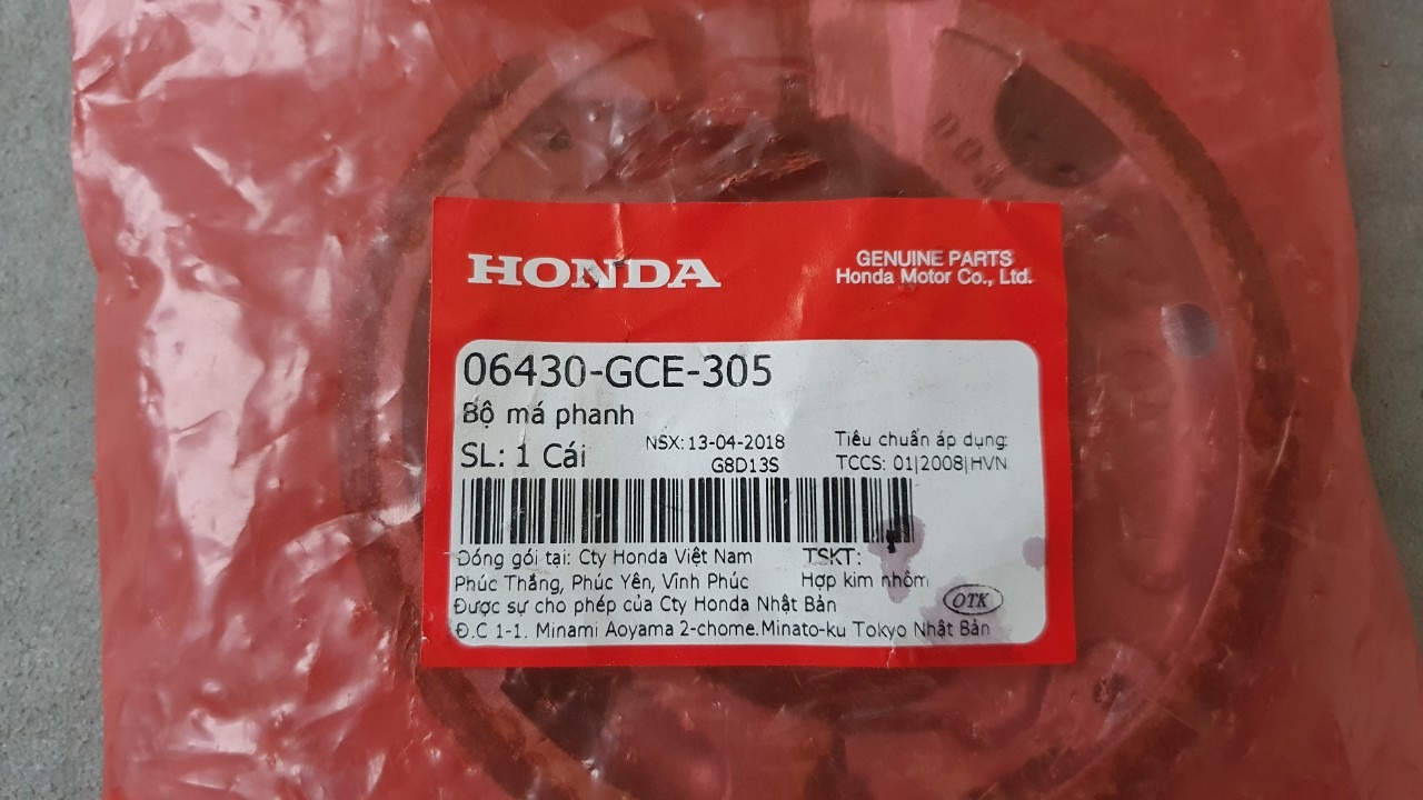 [HCM]BỐ THẮNG SAU XE SỐ HONDA