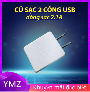 Củ sạc nhanh 2 cổng USB