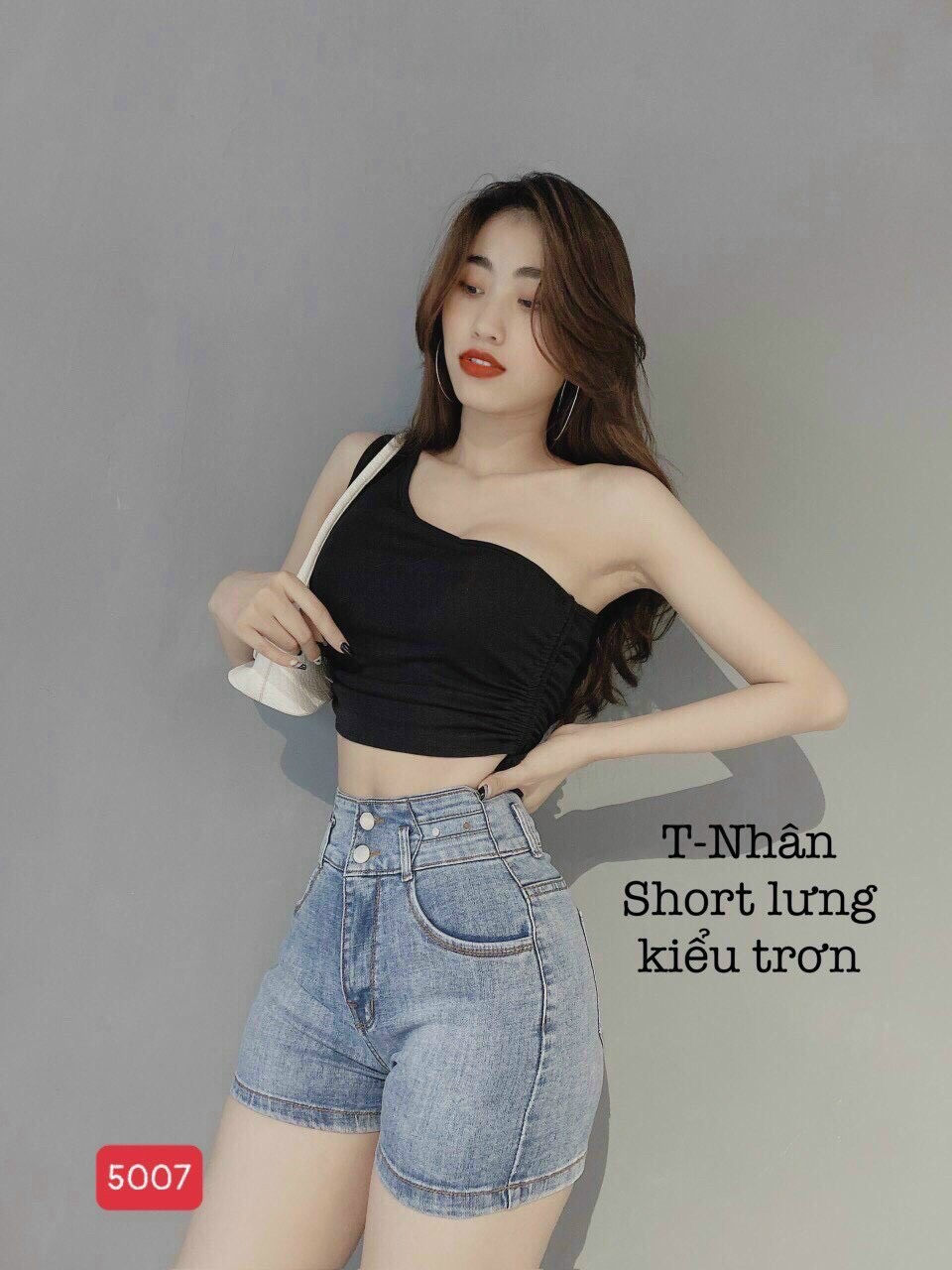 [HCM]QUẦN SHORT JEAN NỮ MÀU XÁM TRƠN LƯNG CAO SIÊU SANG CHẢNH CHẤT BÒ  CO GIÃN MỀM MỊN THỎ TÂY SHOP94 SN02