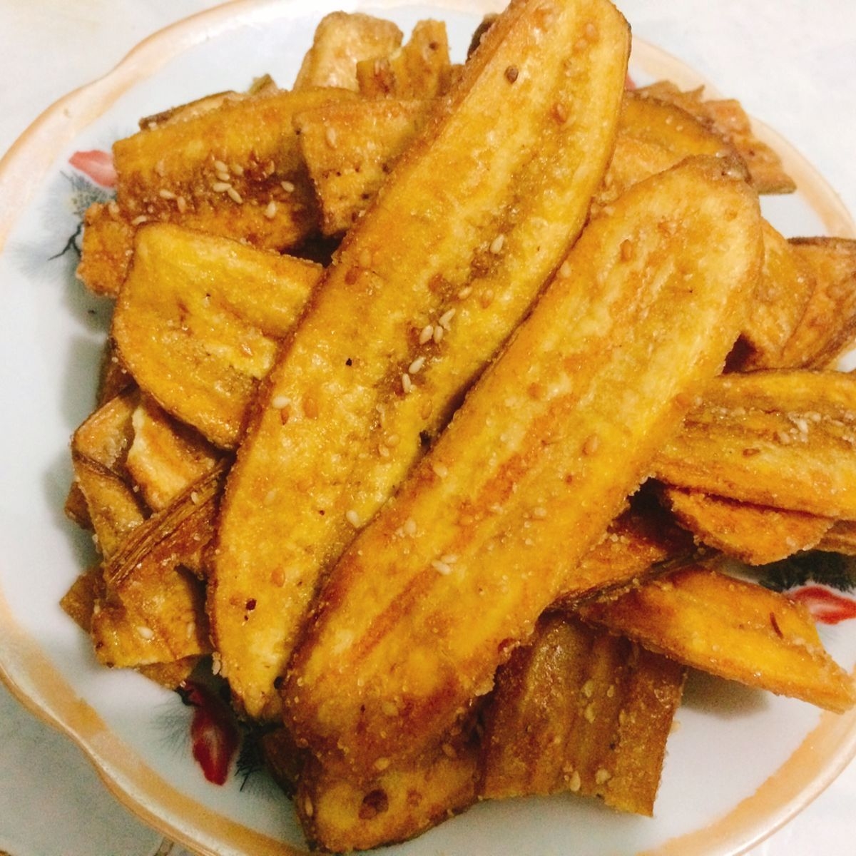 1kg CHUỐI SẤY MÈ GỪNG GIÒN