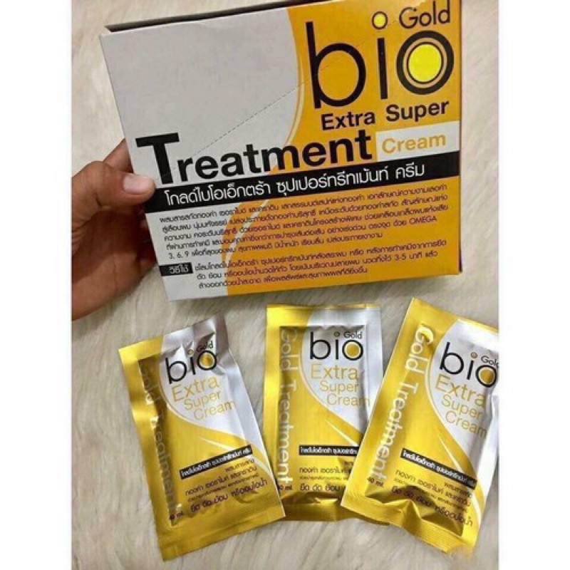 Kem ủ tóc Bio Super Treatment Thái Lan gói 30ml - Vàng