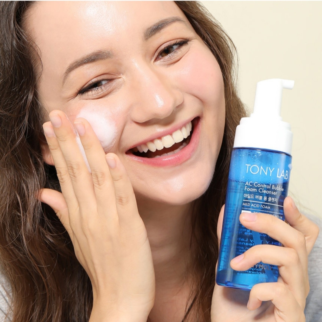 Sữa rửa mặt cho da dầu, da mụn (da dầu mụn) Tonymoly Tony Lab AC Control Ance Bubble Foam