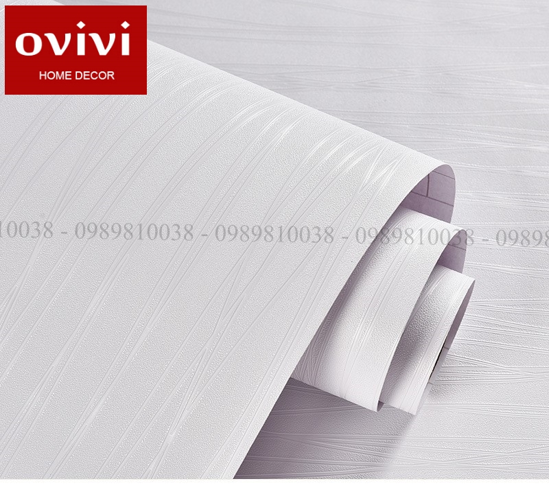 Giấy dán tường có keo sẵn phòng ngủ màu trơn cuộn 10m - Decal dán tường trơn một màu pastel vân nhám dày đẹp