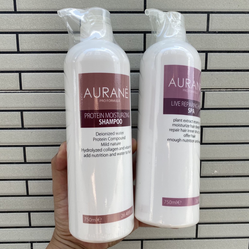 [CHÍNH HÃNG_BÁN SỈ] DẦU GỘI PHỤC HỒI TÓC HƯ TỔN AURANE PROTEIN 750ML
