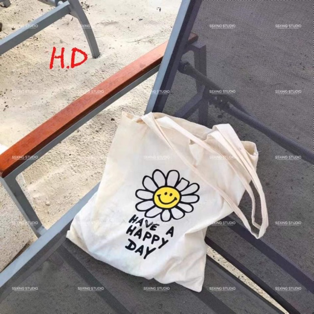 [Túi tote] Túi vải hoa mặt trời HDA0320