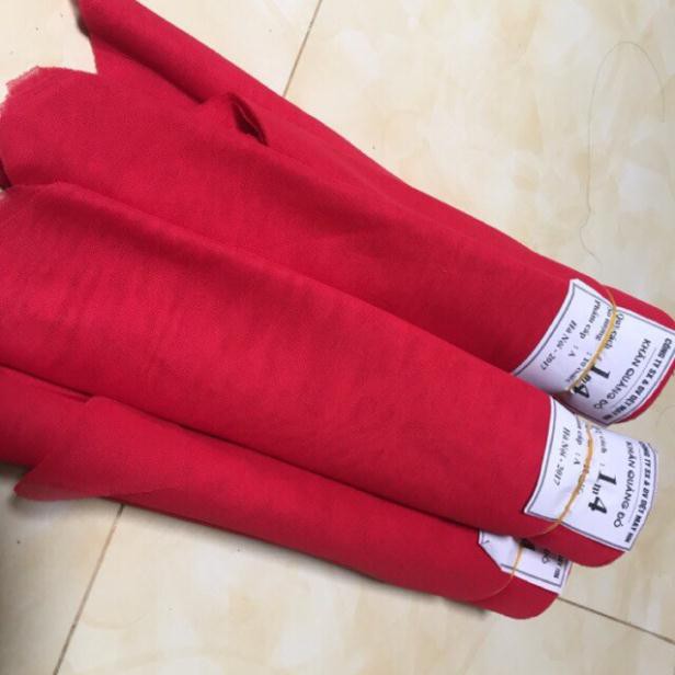 Sỉ 10 chiếc khăn đỏ dài 1m6 mềm đẹp - khách sỉ ib