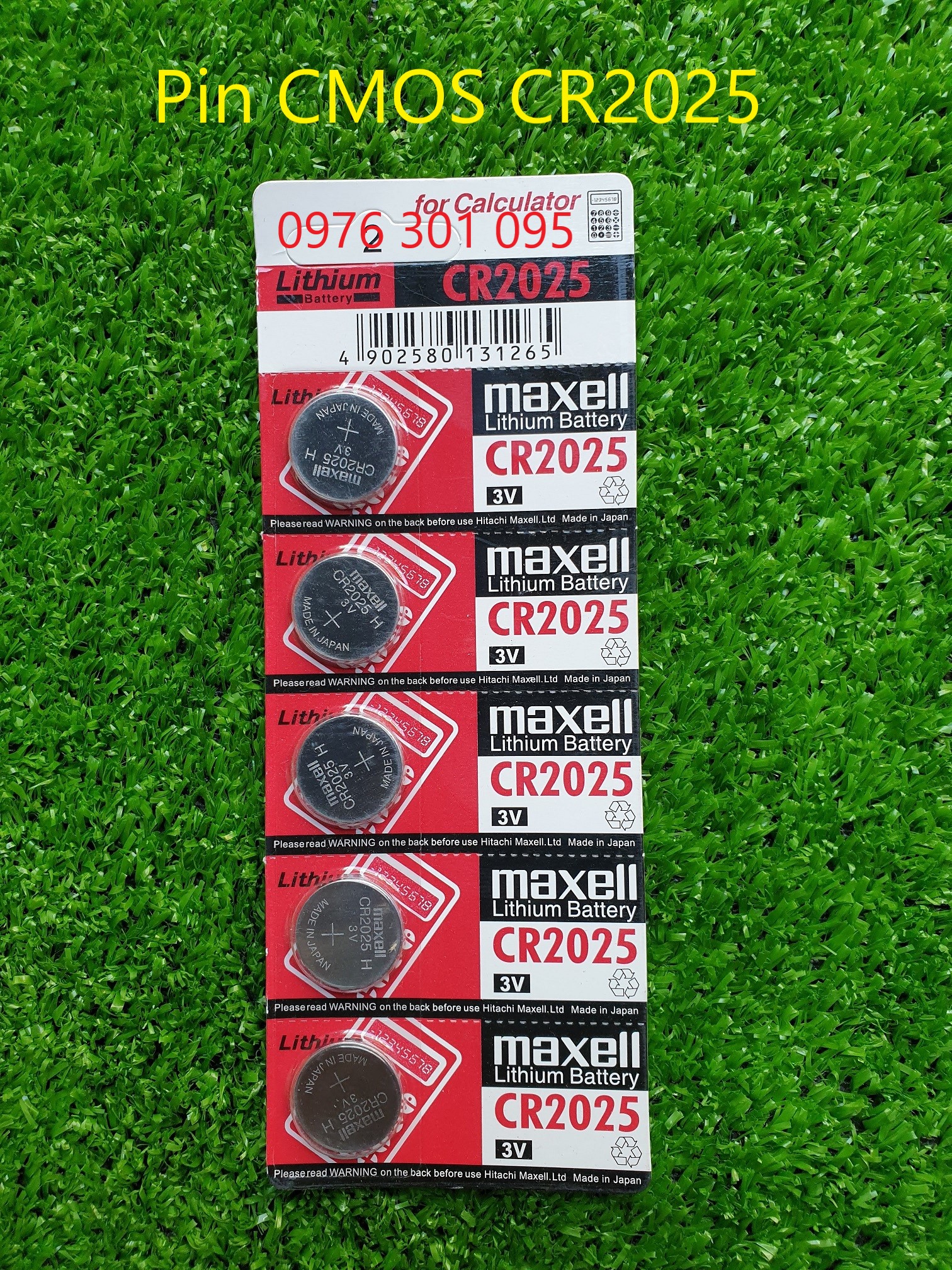 Pin Cmos Maxcell CR2032 1 Vĩ 5 Viên