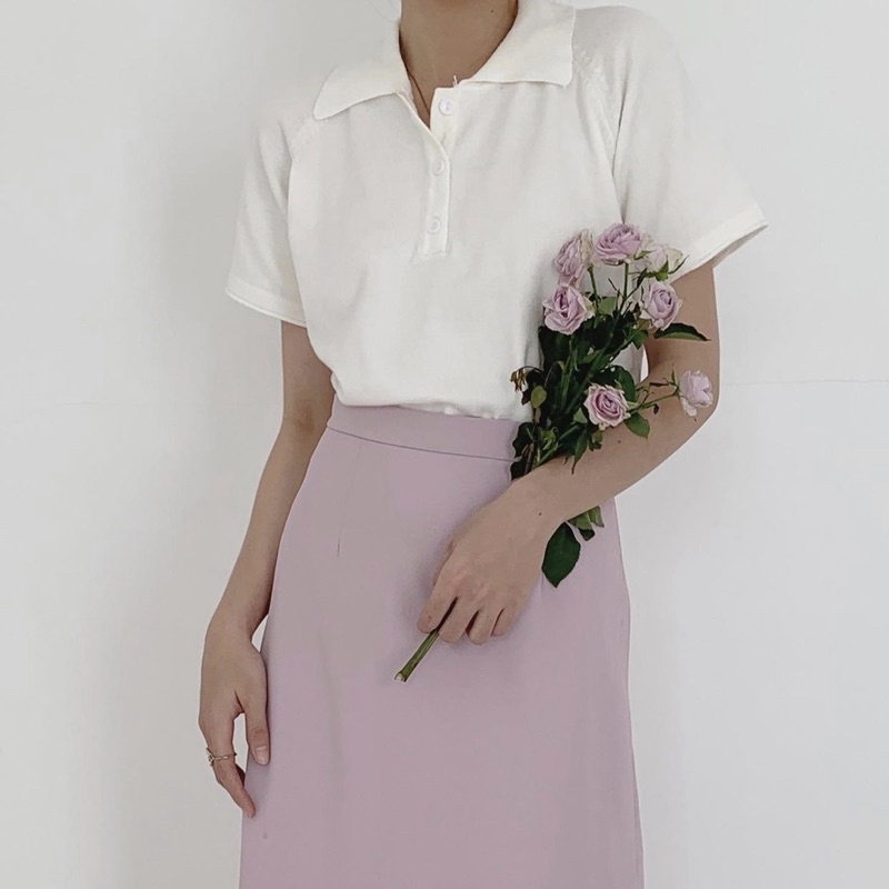Áo Len Polo Nữ Basic Maisone | HQ2180 | Lana Official