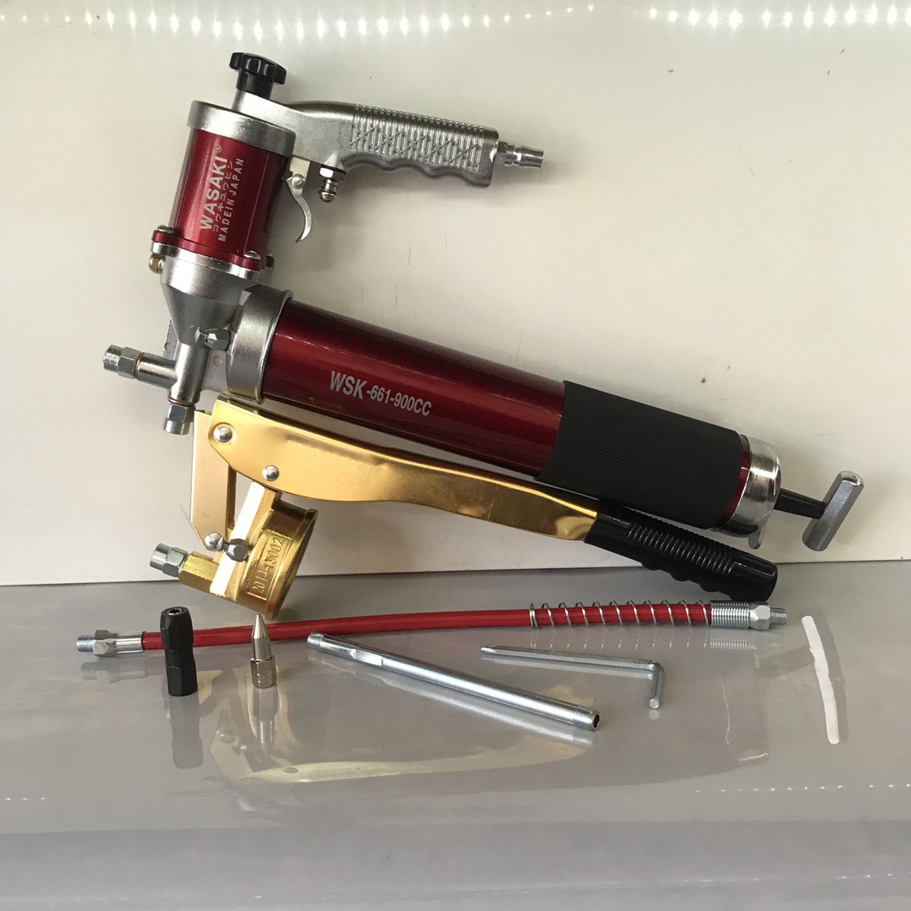 [HCM]THIẾT BỊ BƠM MỠ BÒ BẰNG HƠI HIỆU WASAKI