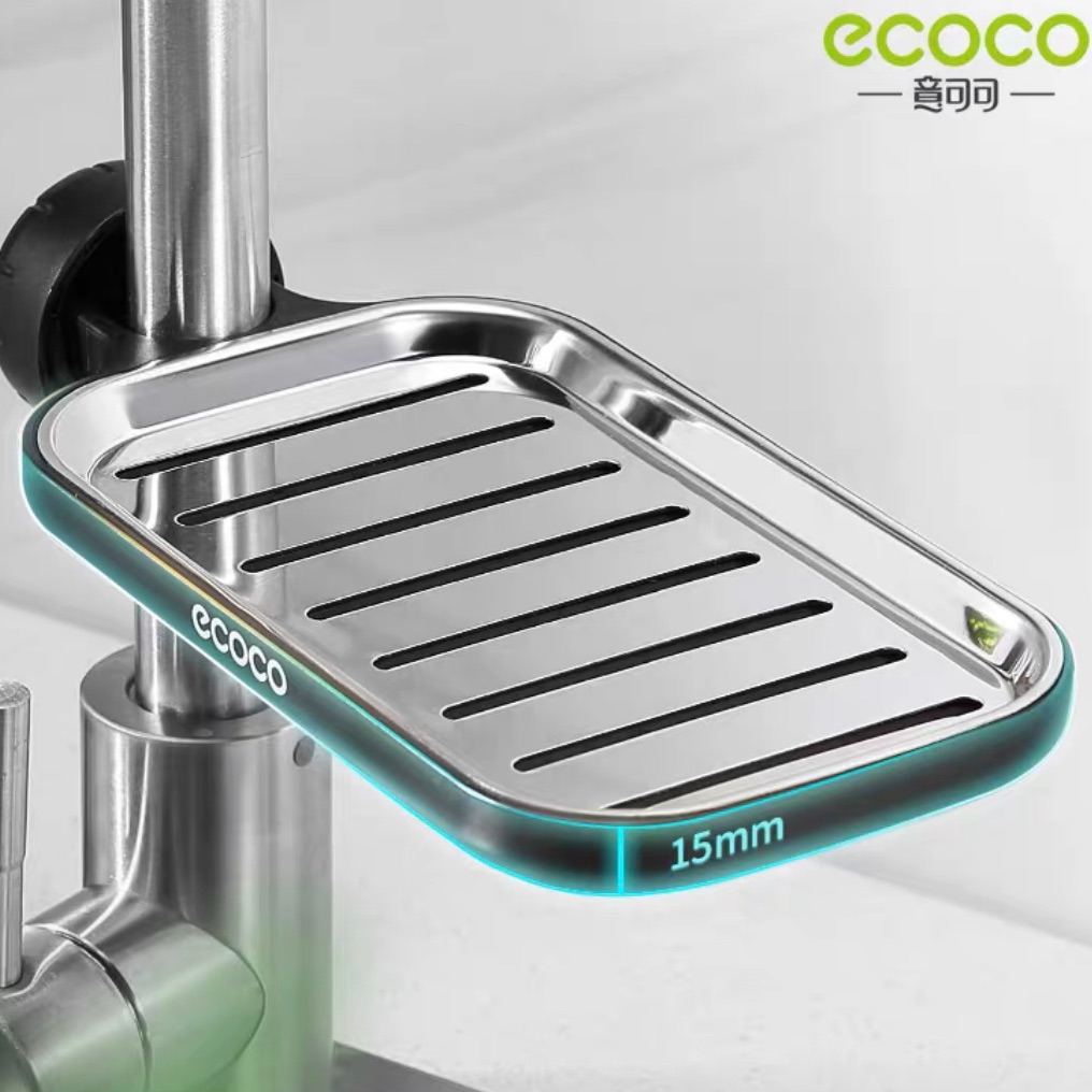 Kệ cheo vòi nước,để xà phòng,cọ rửa bát đĩa inox cao cấp loại đơn