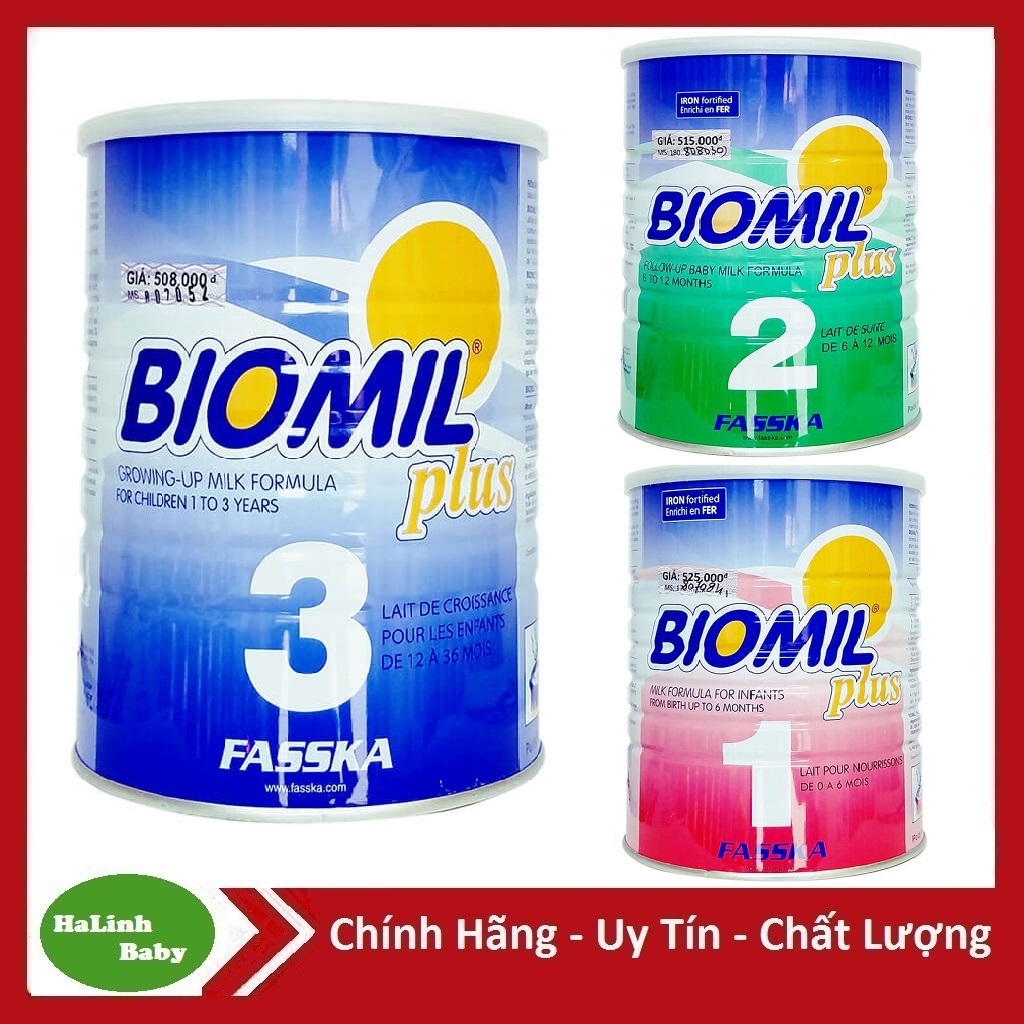 Sữa bột Biomil số 1 2 3 800g [Date 2026]