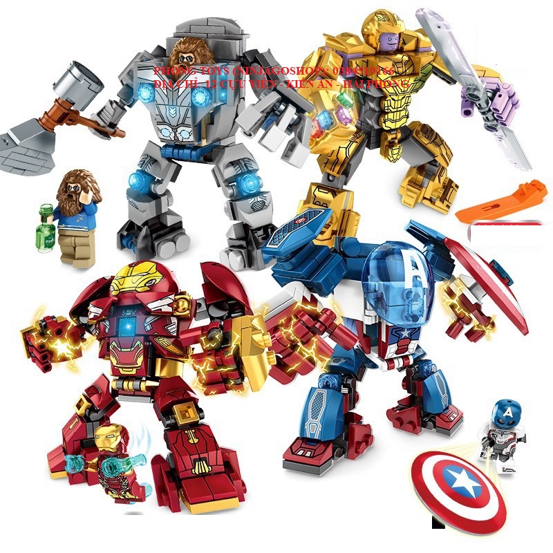 Giá hủy diệt Lắp ráp xếp hình Lego Các nhân vật Siêu Anh hùng Avenger