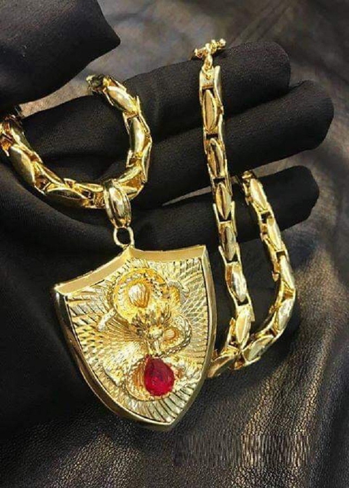 Dây chuyền nam si vàng 18k