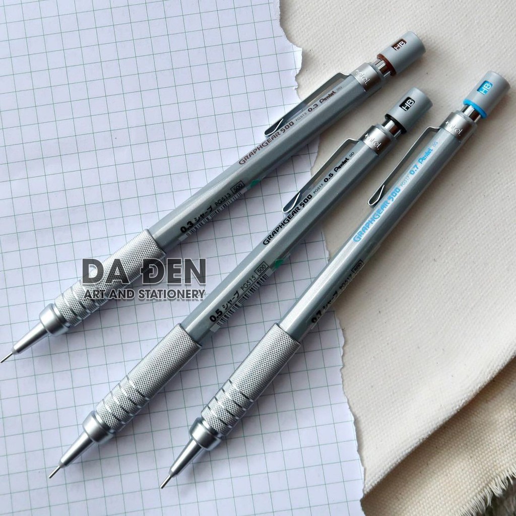 [HCM]Bút Chì Kim Kỹ Thuật Pentel Graphgear 500 03mm