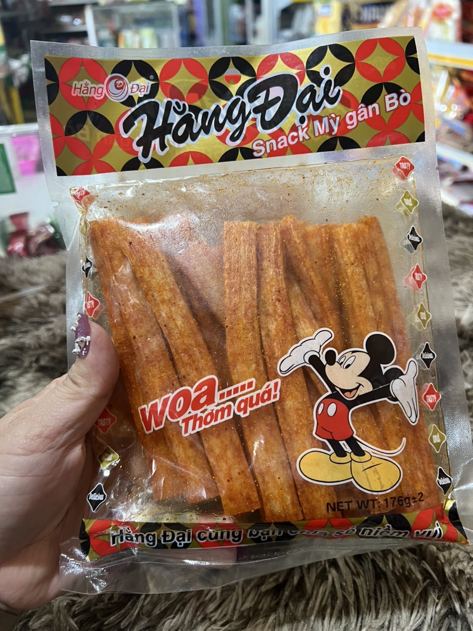 Snack mỳ gân bò Hằng Đại 176g