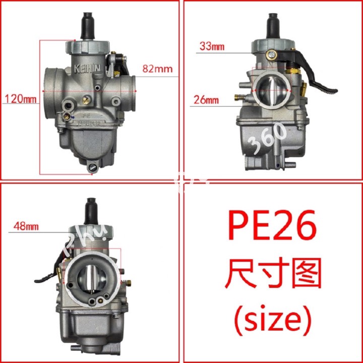 Bình xăng con LS họng 26mm canh sẵn