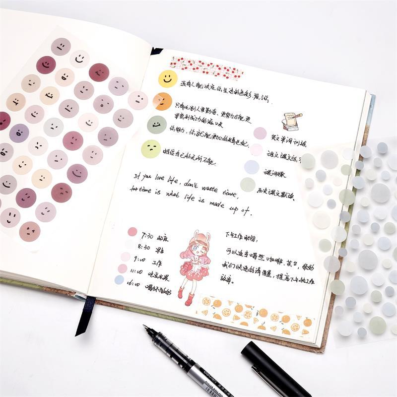 Sticker dot icon dễ thương trang trí Scrapbook, sổ tay, vở [ 144 ]