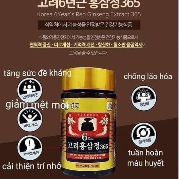 Cao Hồng Sâm Korean 6 Years Red Ginseng Extract 365