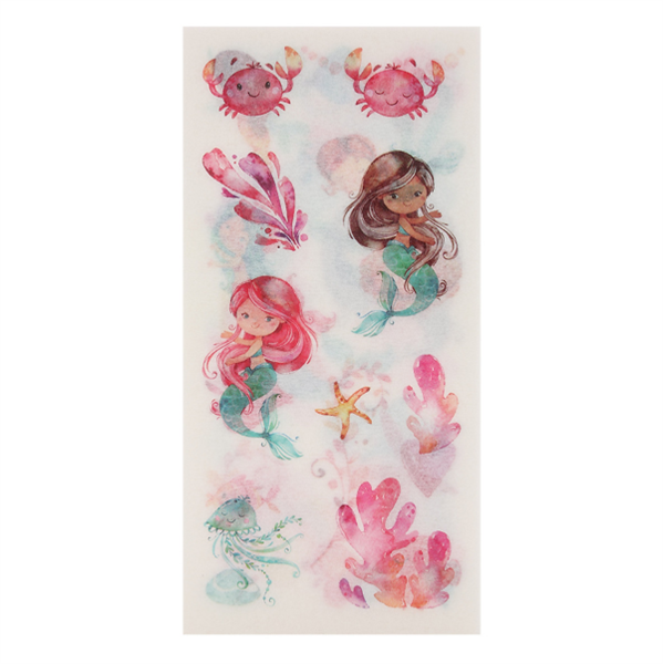 [HCM]Bộ 6 Tấm Sticker Dán Trang Trí - Nàng Tiên Cá