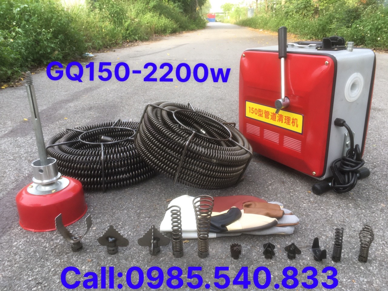 Máy thông cống GQ150 công suất 2200w  ( chuyên dùng cho thợ và các công ty lớn,...)