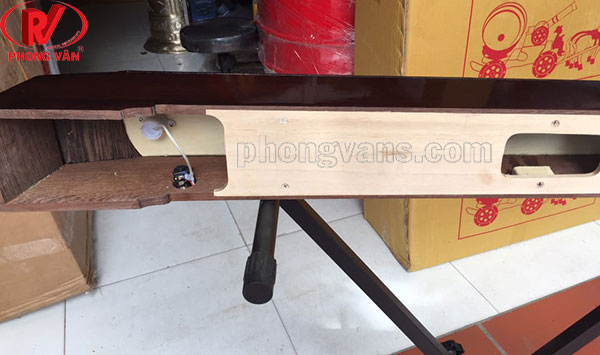 Đàn bầu điện thẳng gỗ mun