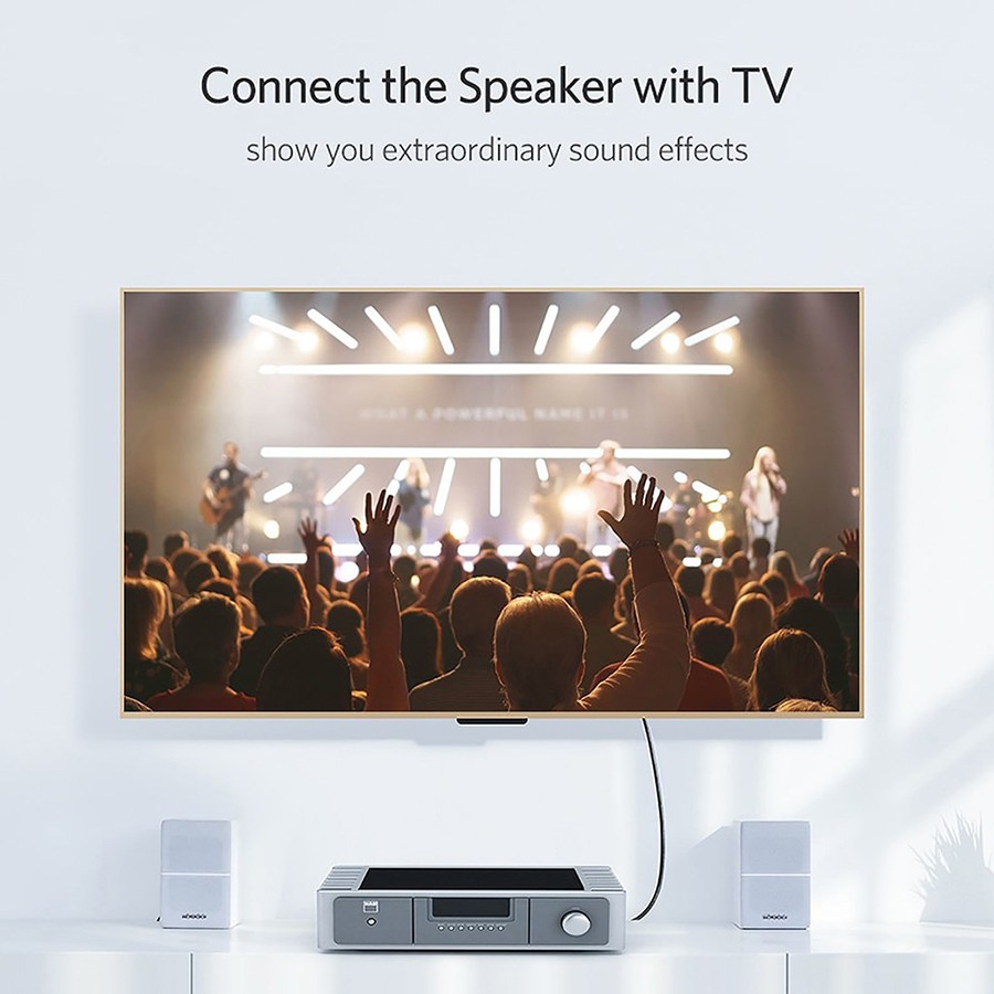 Cáp âm thanh chuẩn quang optical toslink  Ugreen AV122 - Hapustore