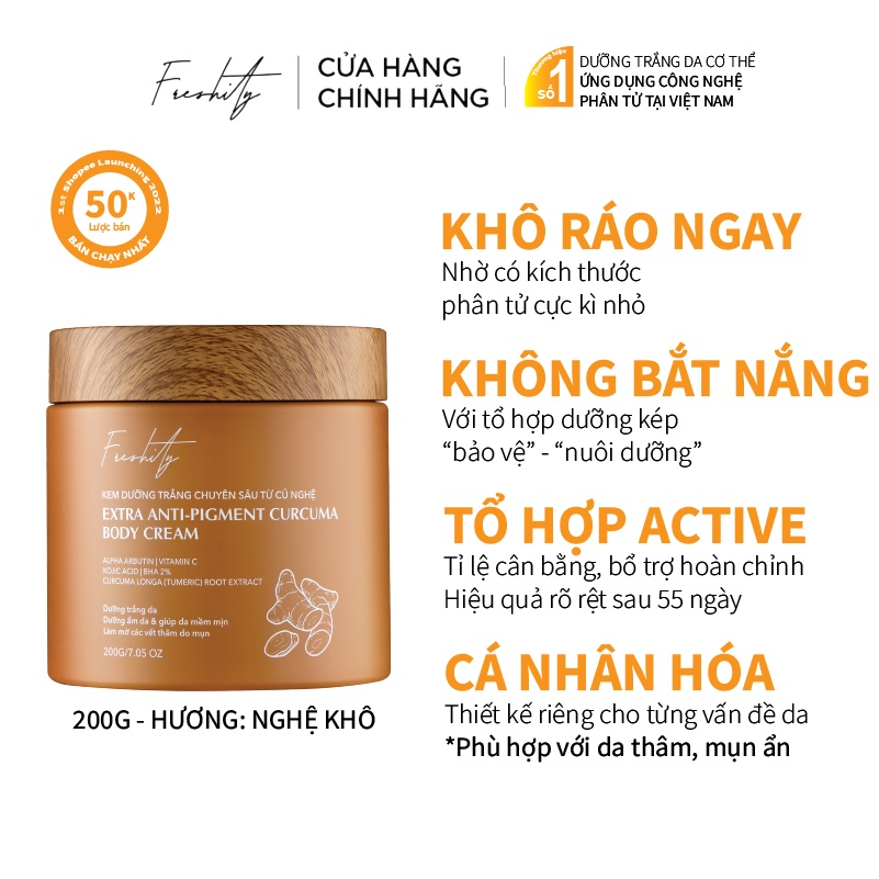 Freshity Sữa Dưỡng Trắng Da Toàn Thân Freshity Milky Body Lotion Kem Dưỡng Nghệ ...