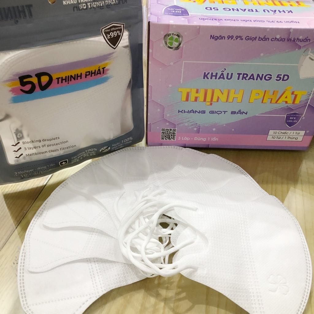 [THÙNG 100 CÁI] Khẩu Trang 5D Mask Thịnh Phát Cao Cấp,HÀNG CHÍNH HÃNG
