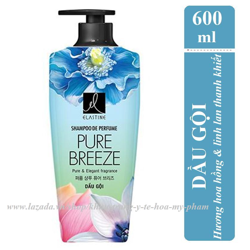 [HCM]Elastine - Dầu gội nước hoa  De Perfume Pure Breeze 600 ml