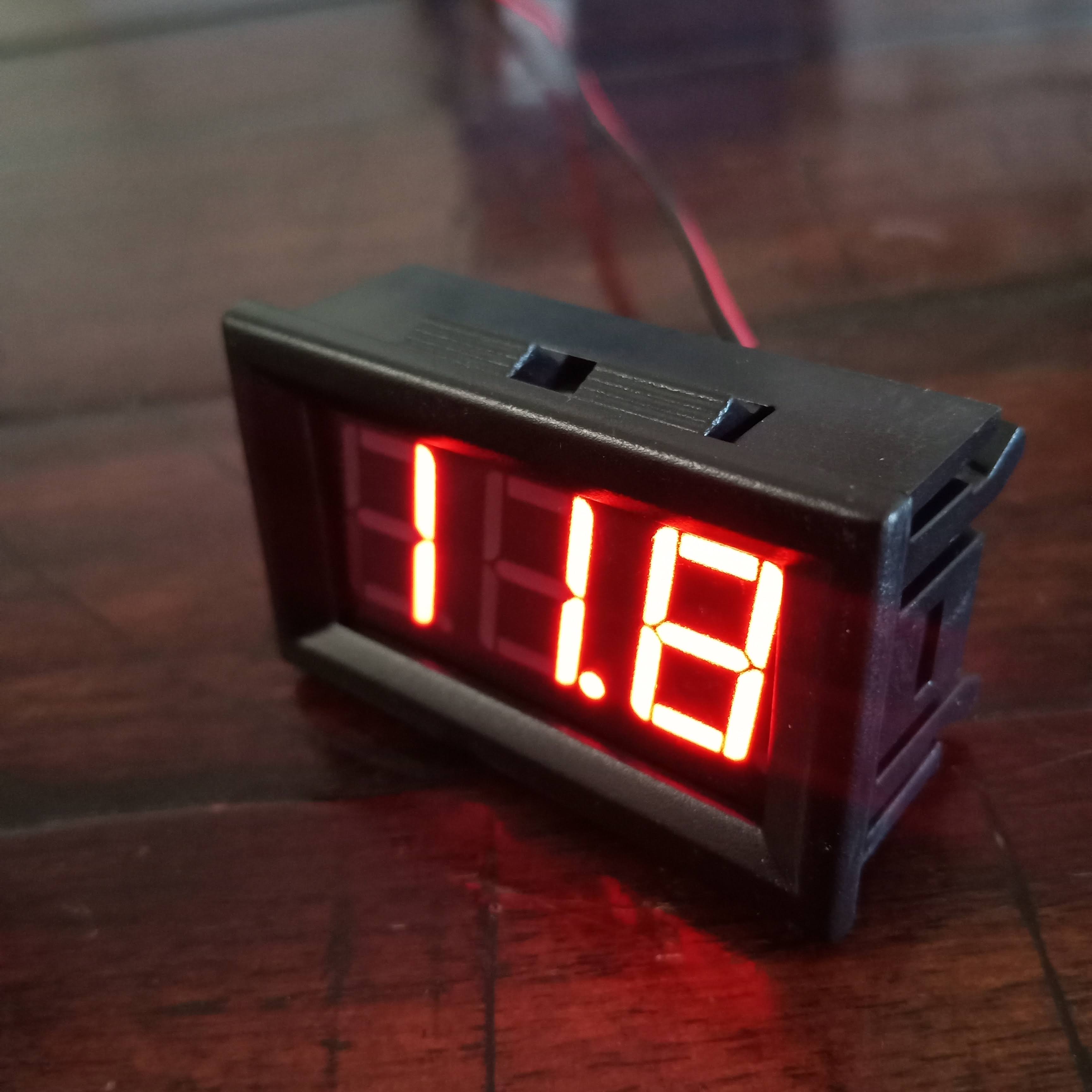 Đồng Hồ Led Báo Volt DC, Đo Điện Áp Một Chiều