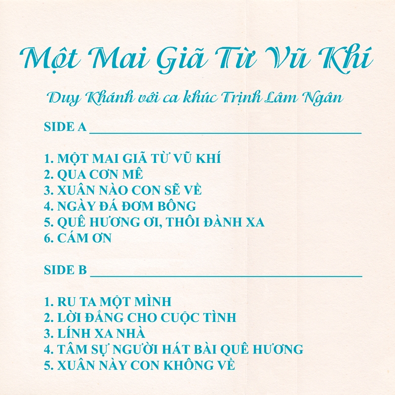 Bộ 6 đĩa cd nhạc Duy Khánh 1 (nhạc trước 1975)