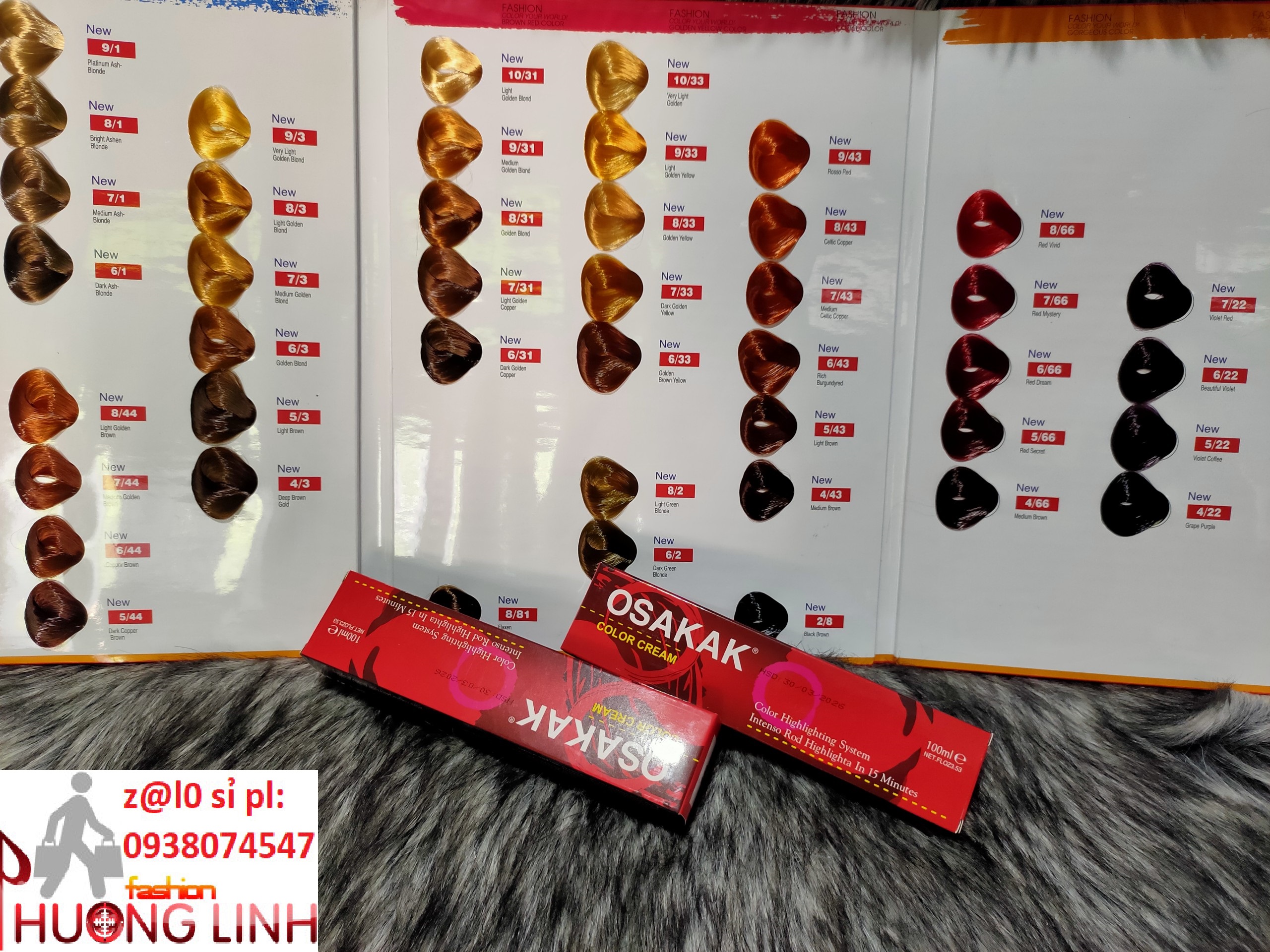 Màu nhuộm tóc osakaK 100ml