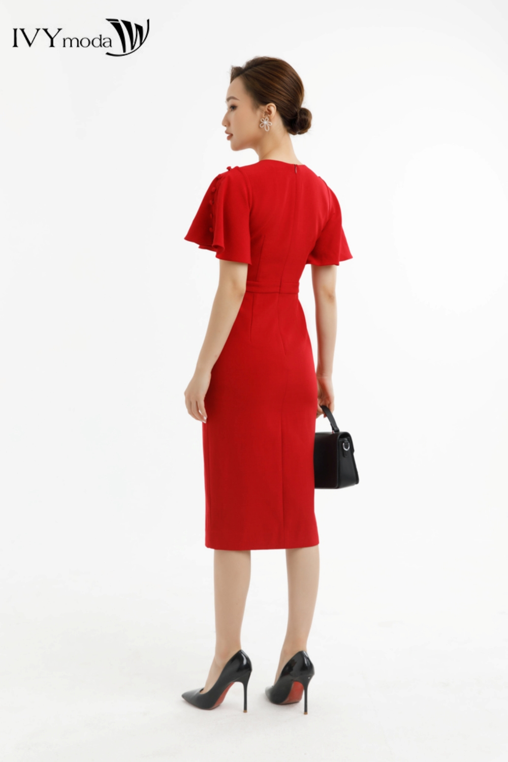 Đầm ôm cánh tiên IVY moda MS 48M7664
