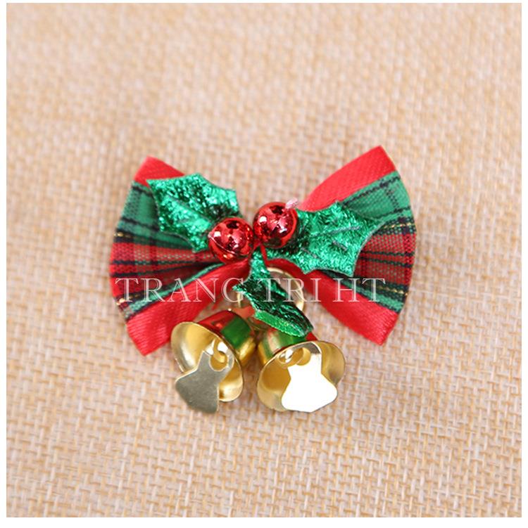 Nơ chuông giáng sinh trang trí cây thông mini [1 cái]
