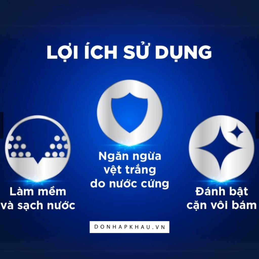 Muối Rửa Chén Bát Finish Salt Kháng Khuẩn 1kg - Bảo Vệ Máy Rửa Chén Bát, Ngăn Ngừa Mảng Bám