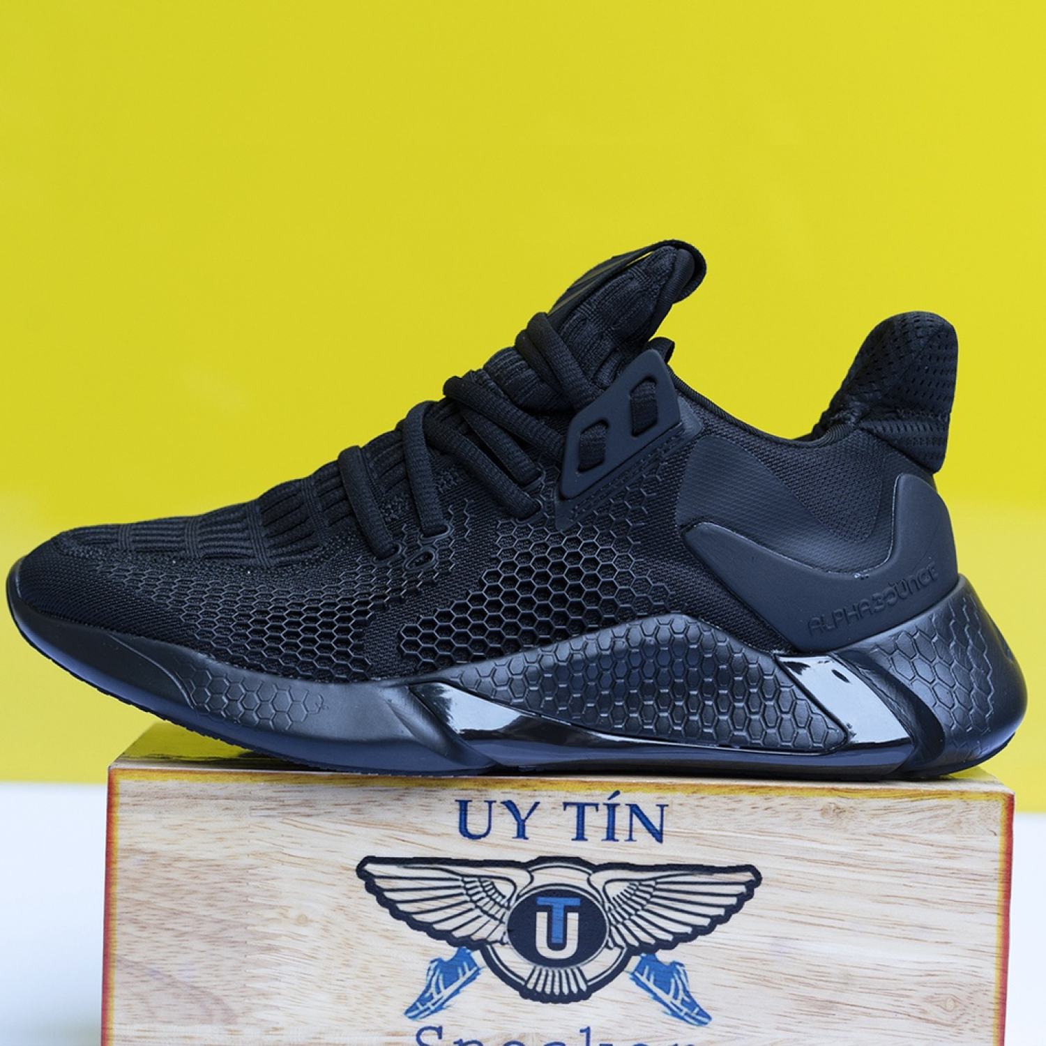 Giày AlphaBounce 2020 Đen Full Nam Best Quality Cao Cấp Rẻ ƞhất [ Sướng Sneaker ]