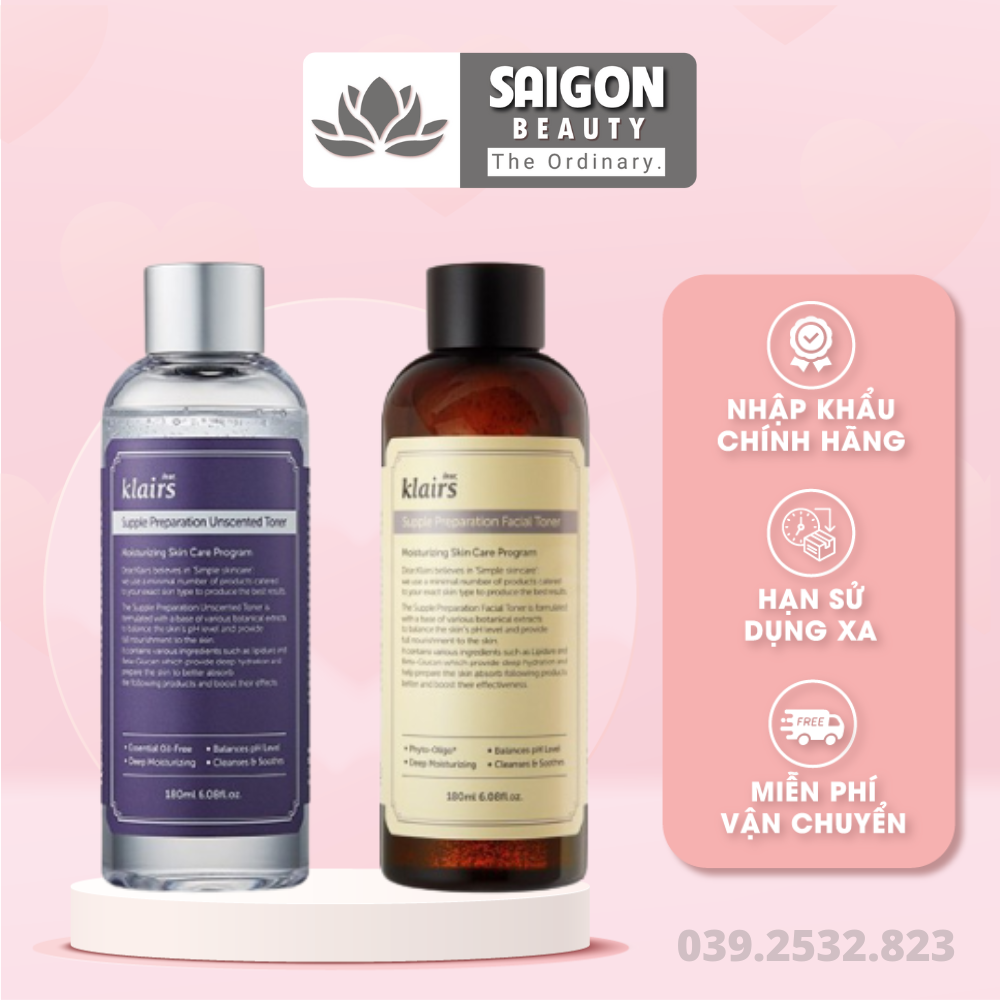 Nước Hoa Hồng Klairs Supple Preparation Toner