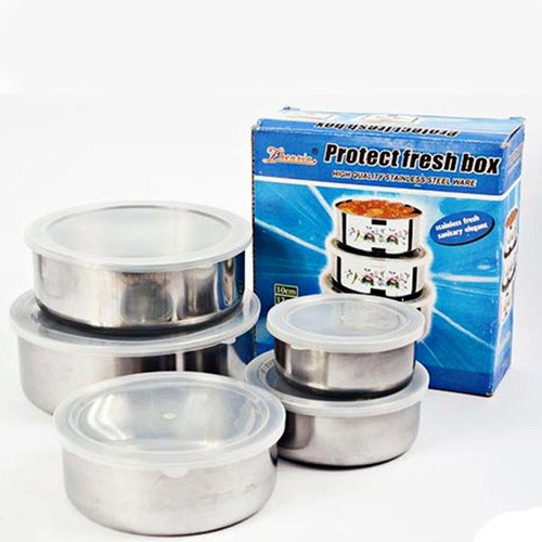 [HCM]BỘ 5 THỐ INOX