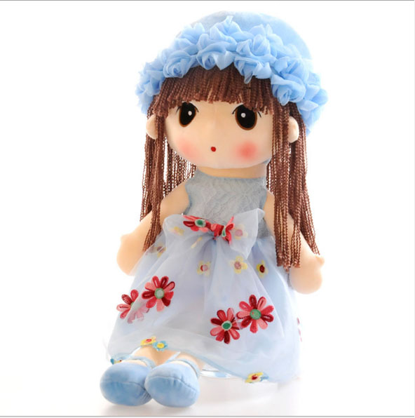 Búp bê nhồi bông váy hoa - cao 45cm