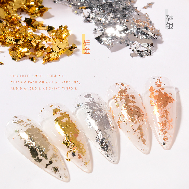 Giấy nhún nail , giấy nhún vàng bạc