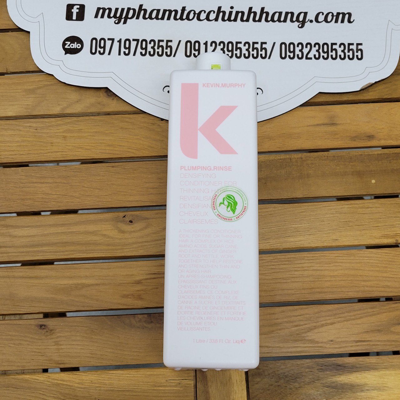 DẦU GỘI XẢ CHO KEVIN.MURPHY CHO TÓC ÍT, MỎNG, RỤNG PLUMPING 1000ML