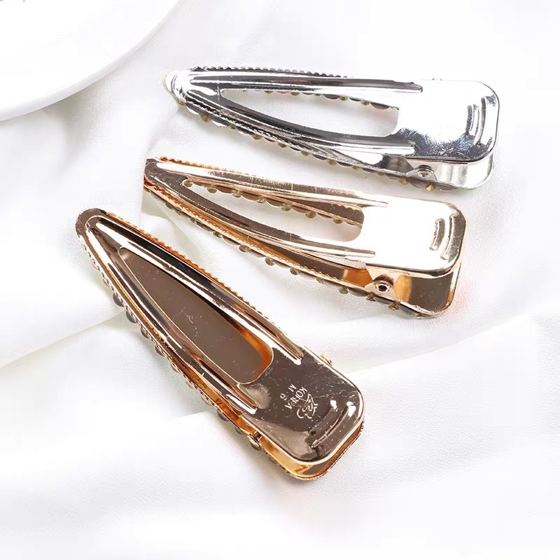 Kẹp tóc mỏ vịt đính đá lấp lánh nhiều màu gắn hạt
