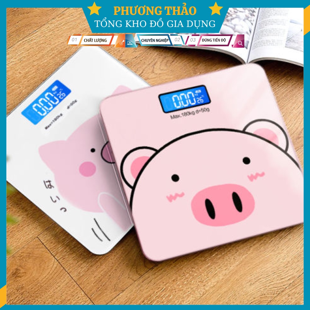 Cân điện tử hinh heo 180kg led