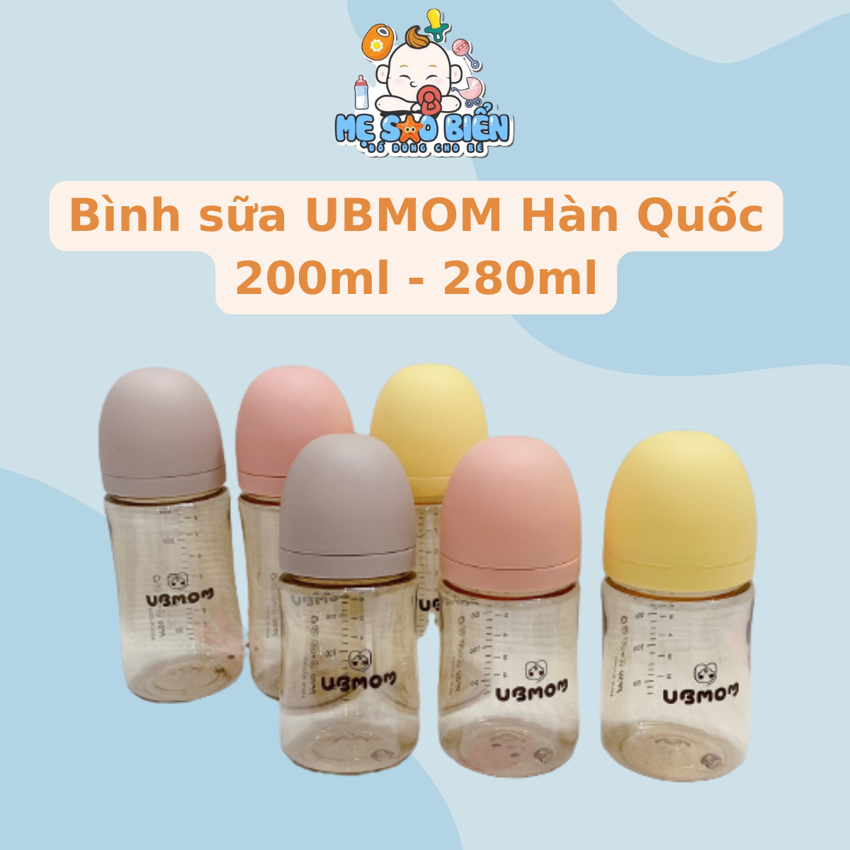 Bình sữa UBMOM Hàn Quốc 200ml - 280ml