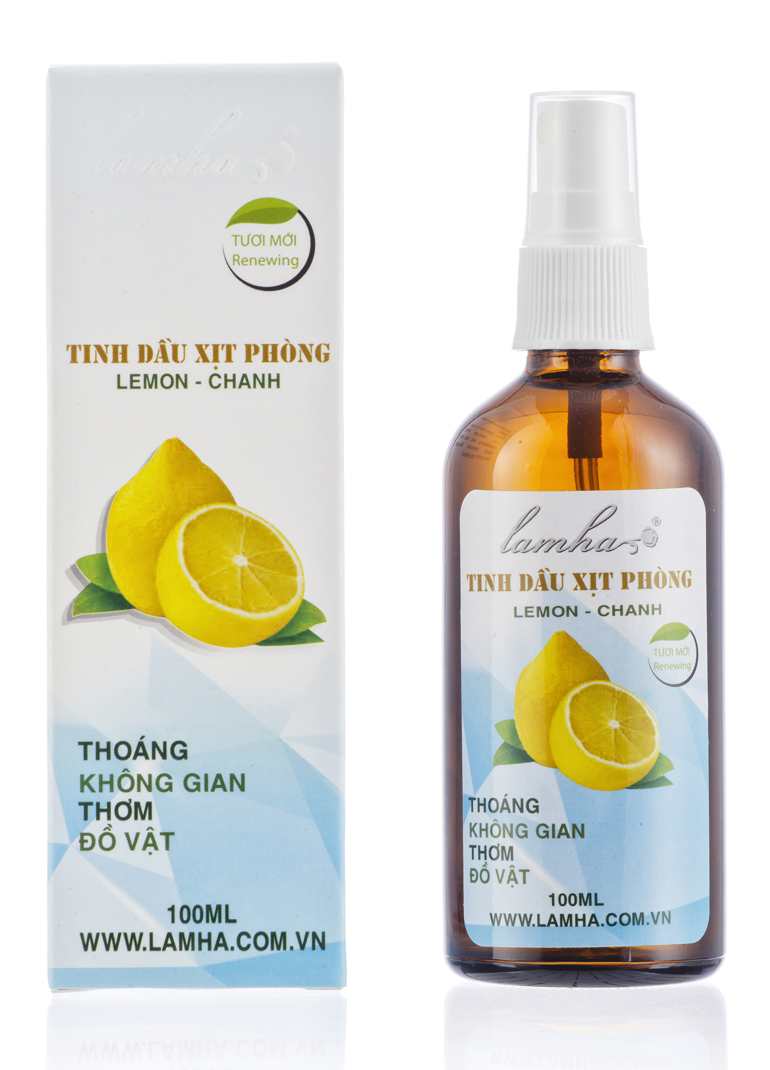 Xịt phòng tinh dầu Chanh 100ml Lam Hà