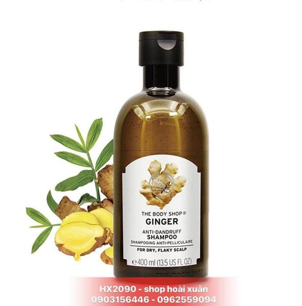 Dầu gội the body shop ginger anti - dandruff shampoo 400ml - hx2090