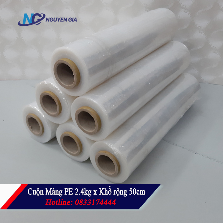 [HCM]Màng quấn hàng 2.4kg khổ 50cm
