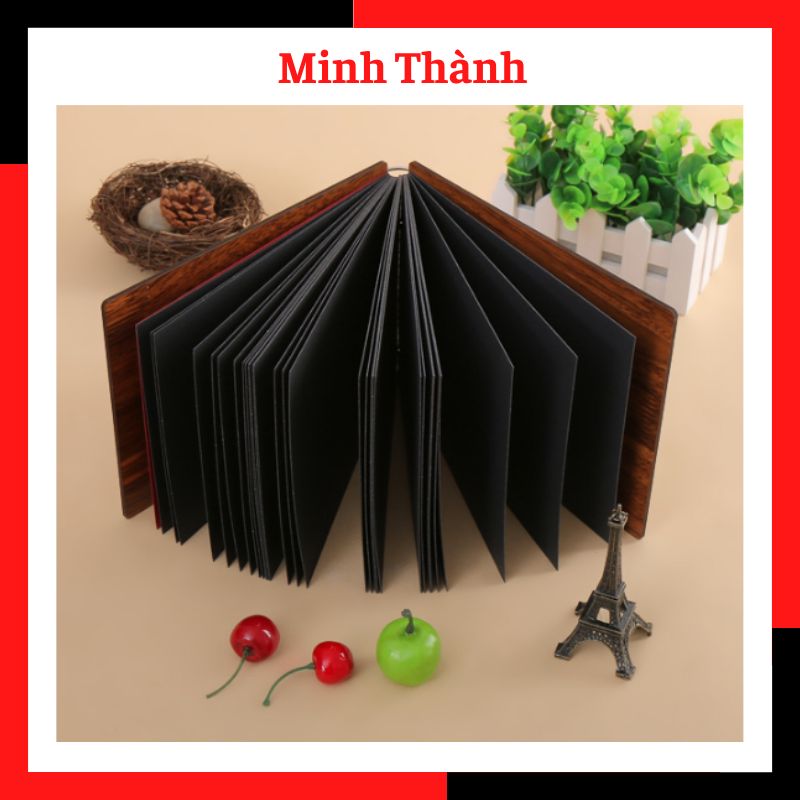Album Ảnh Gỗ Dán (Album DIY) Tặng Kèm Miếng Dán